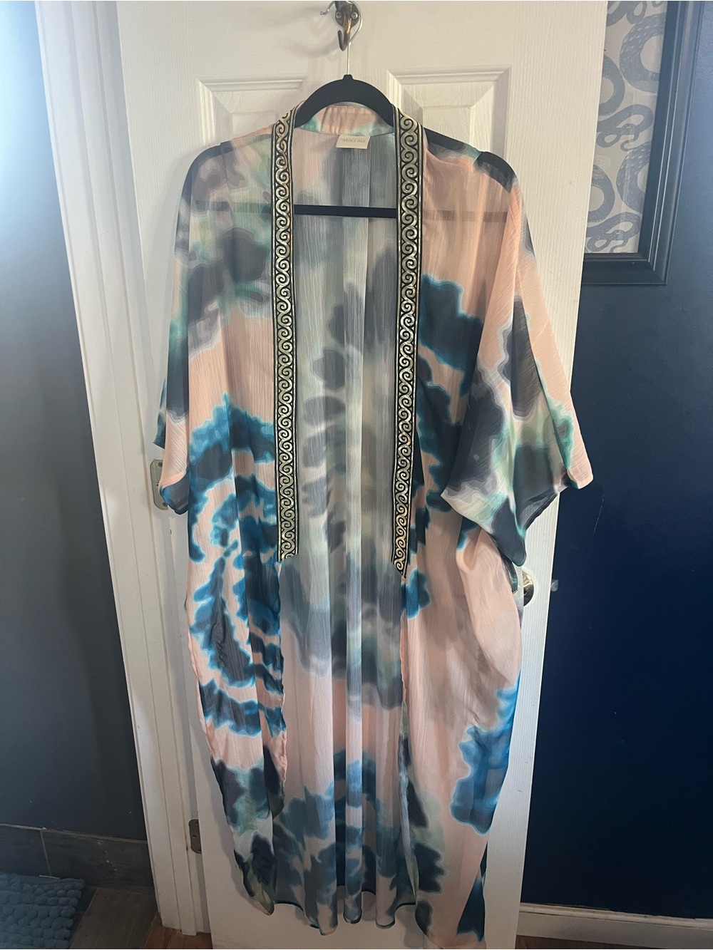 Sheer duster kimono